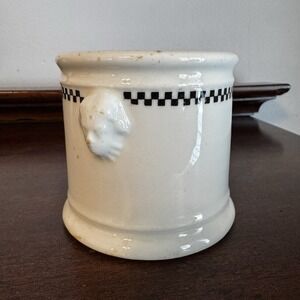 1926 Vitrified China Chicago Buffalo China Sugar Bowl Shaving Mug Albert Pick Co